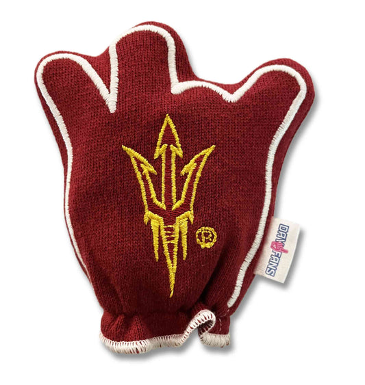 Arizona State Forks Up FanMitts Baby Mittens ASU Maroon Back