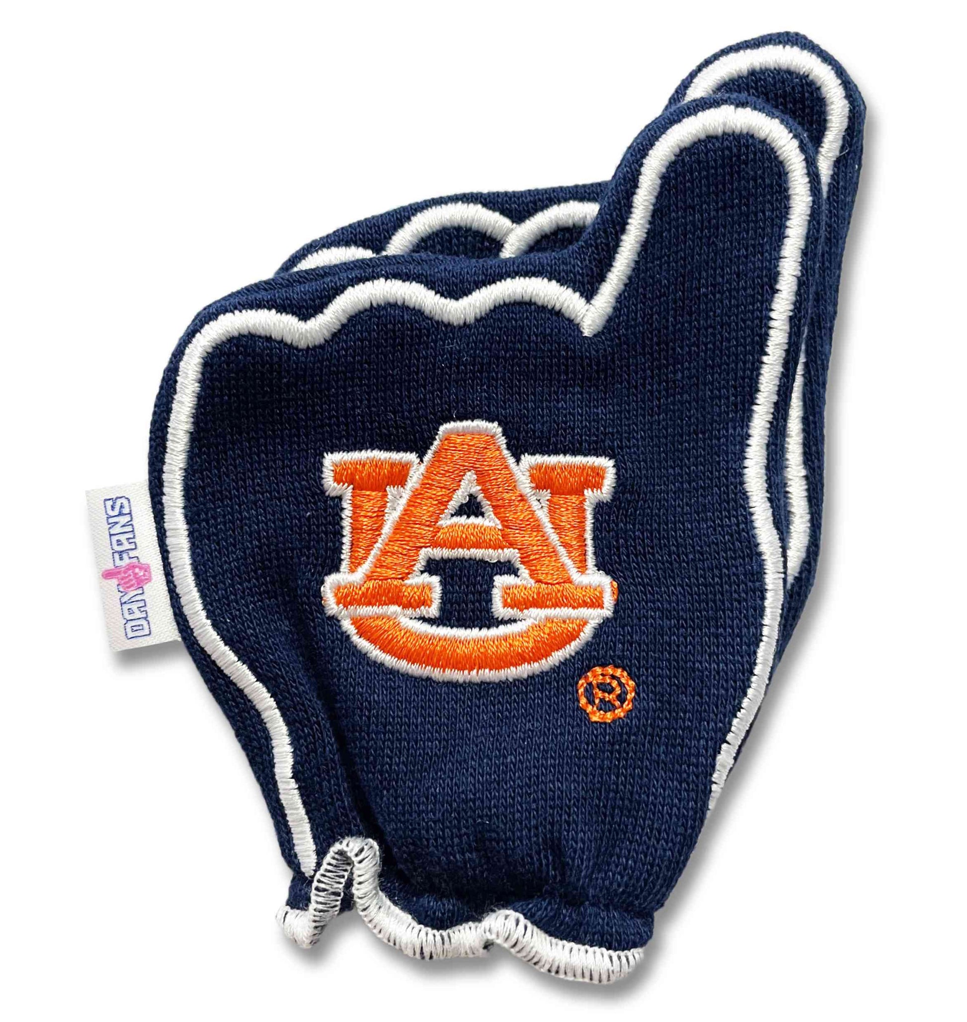 Auburn War Eagle FanMitts Baby Mittens Blue Back Pair Stacked