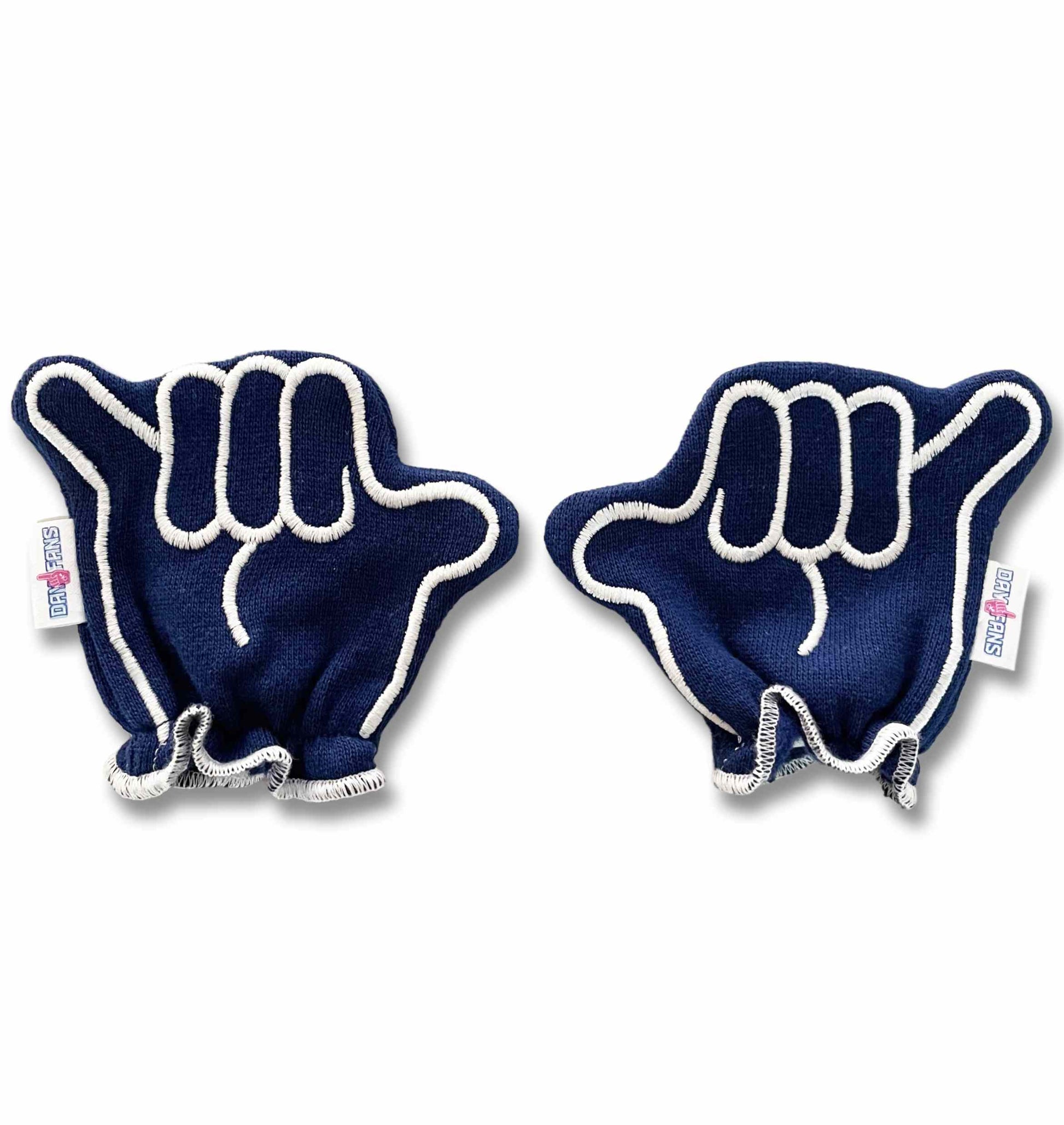 BYU Go Cougs FanMitts Baby Mittens Navy Blue Front Pair