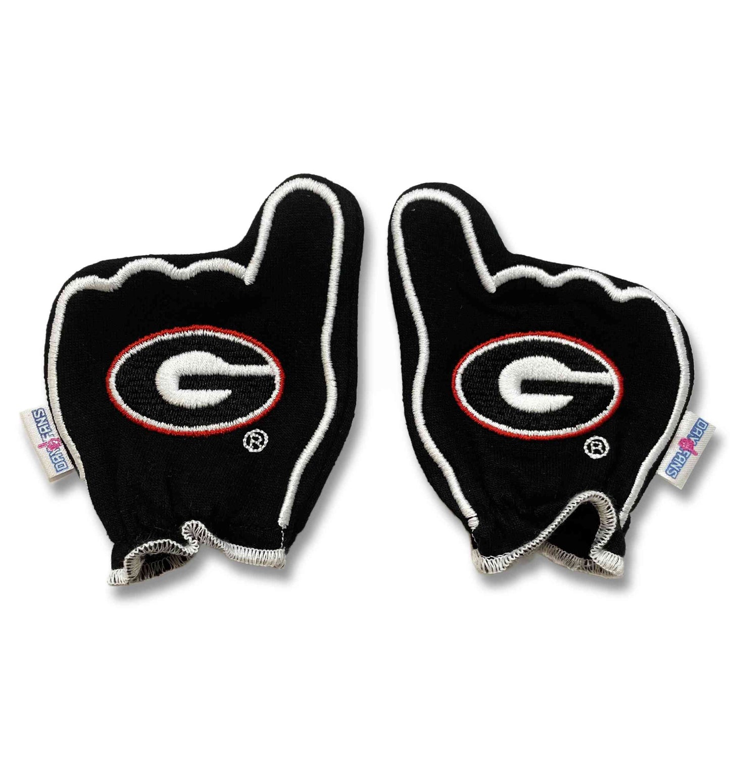 Georgia Go Dawgs FanMitts Baby Mittens Black Pair