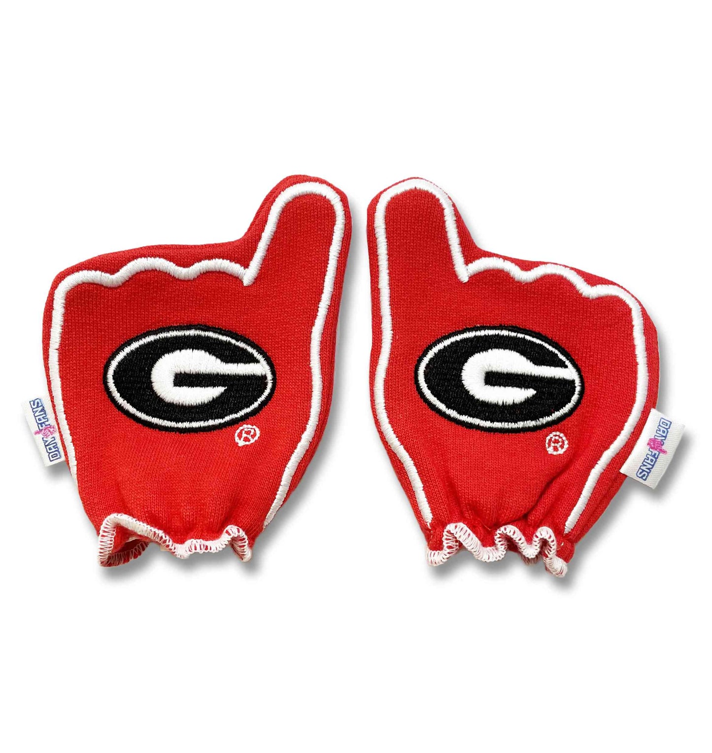 Georgia Go Dawgs FanMitts Baby Mittens Red Back Pair