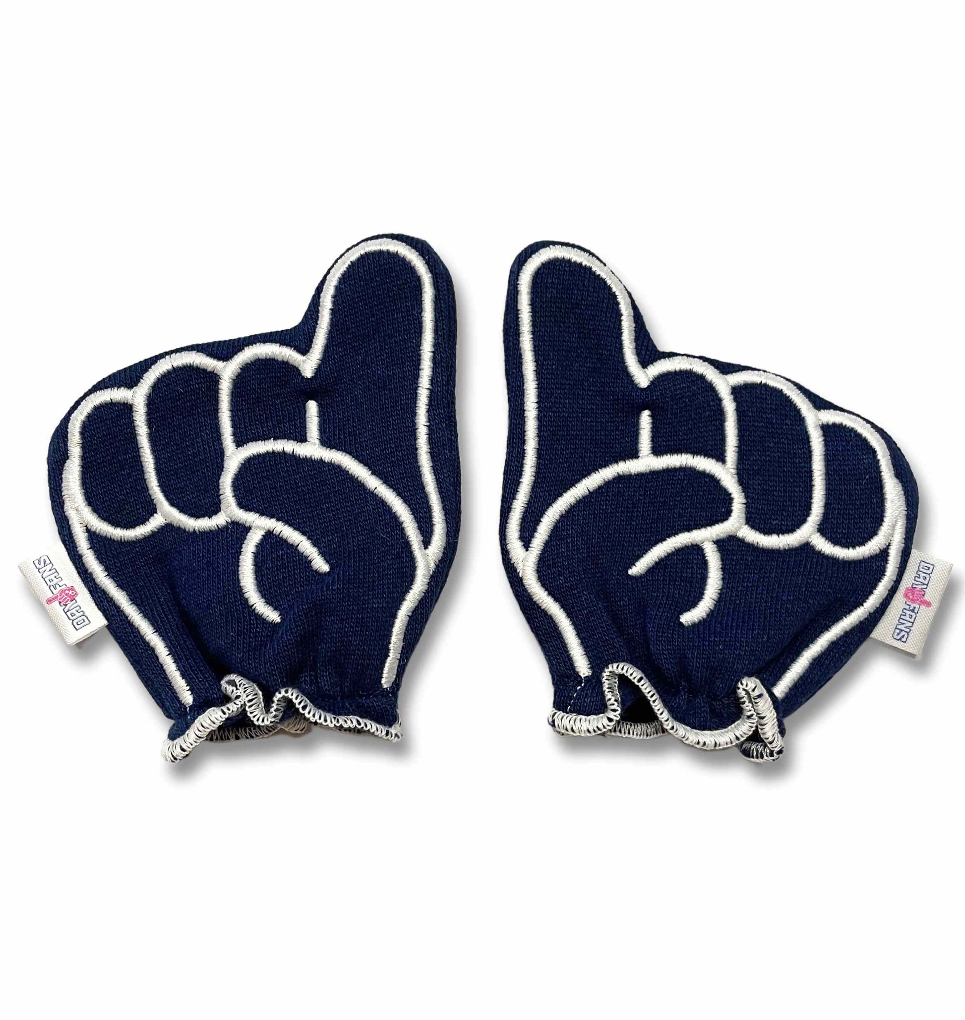 Michigan Go Blue FanMitts Baby Mittens Blue Front Pair