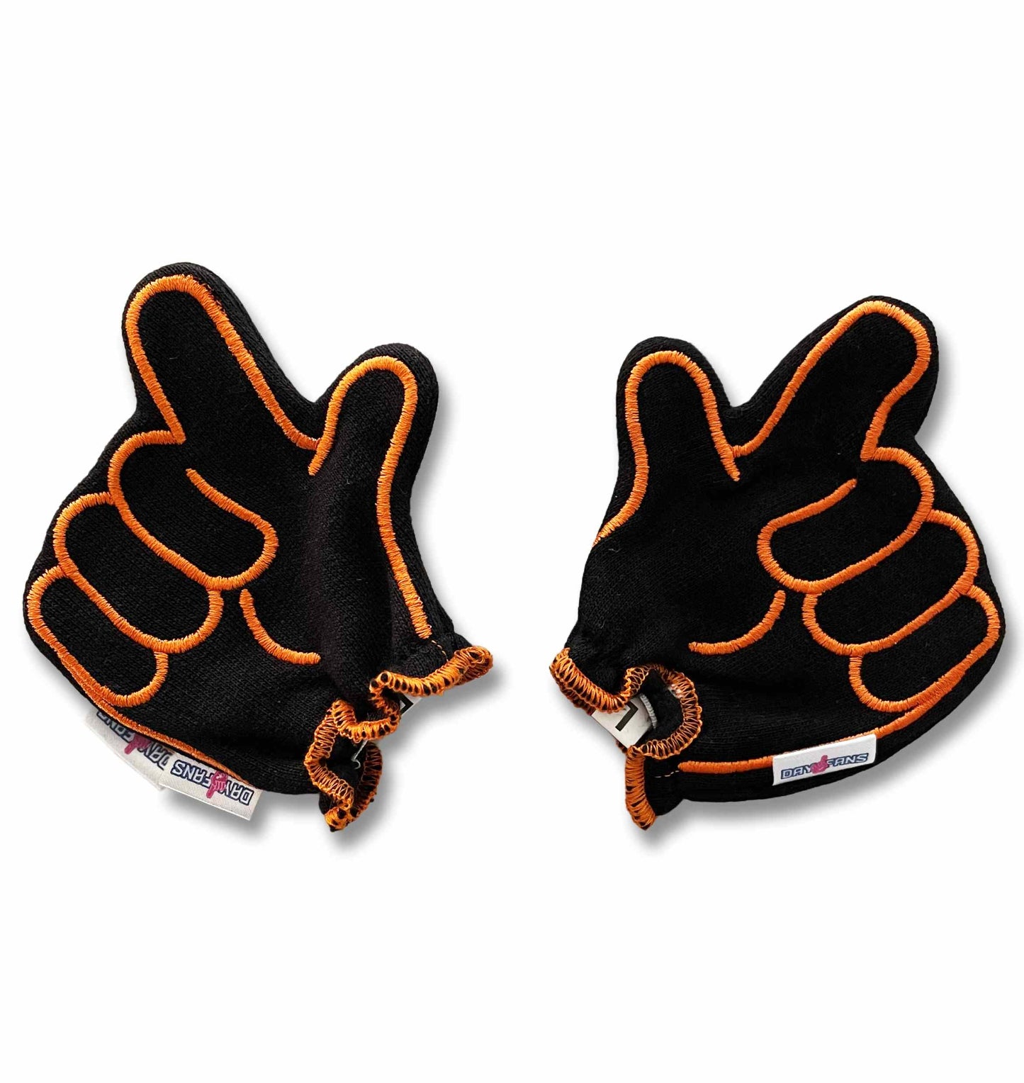 Oklahoma State Go Pokes FanMitts Baby Mittens Black Front Pair