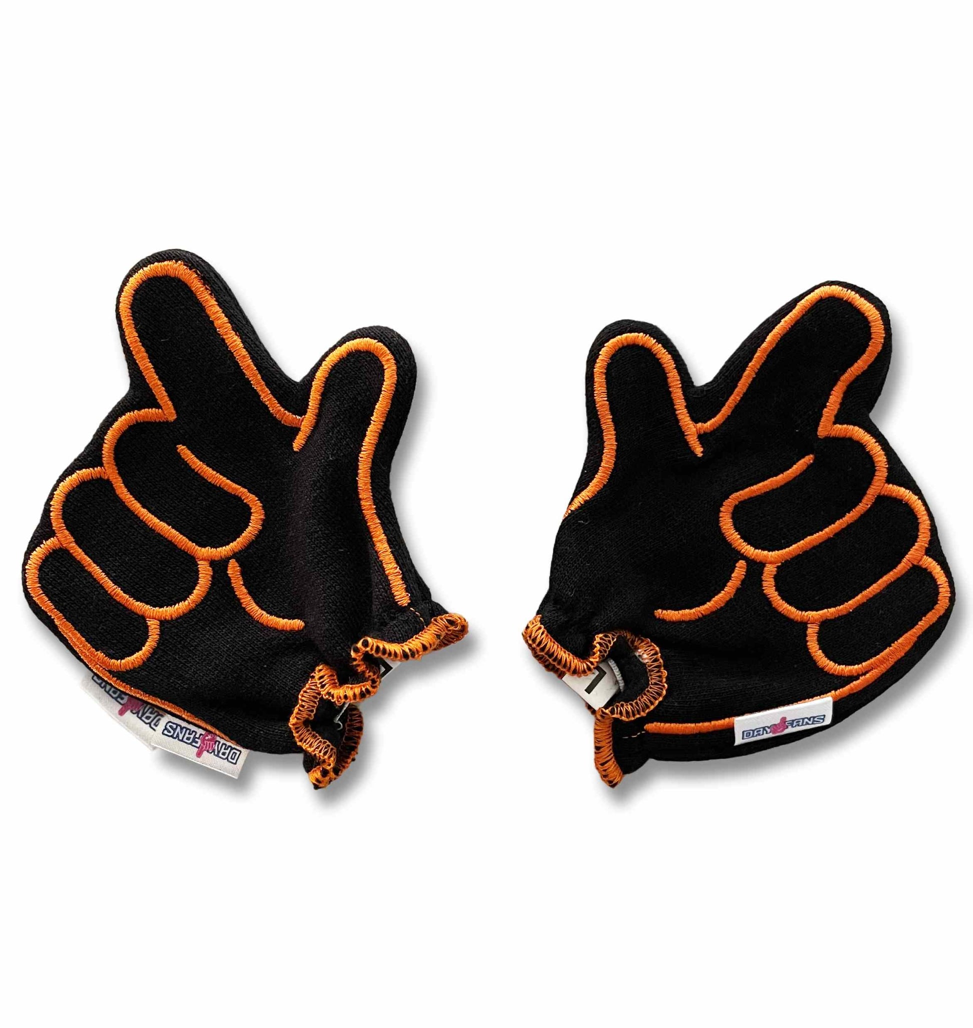 Oklahoma State Go Pokes FanMitts Baby Mittens Black Front Pair
