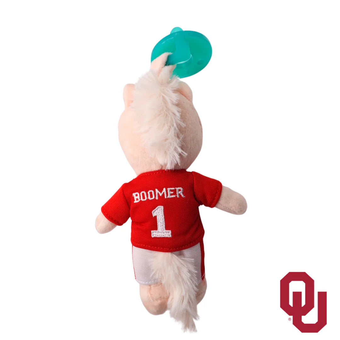 OU "Boomer Sooner" Plush Pacifier