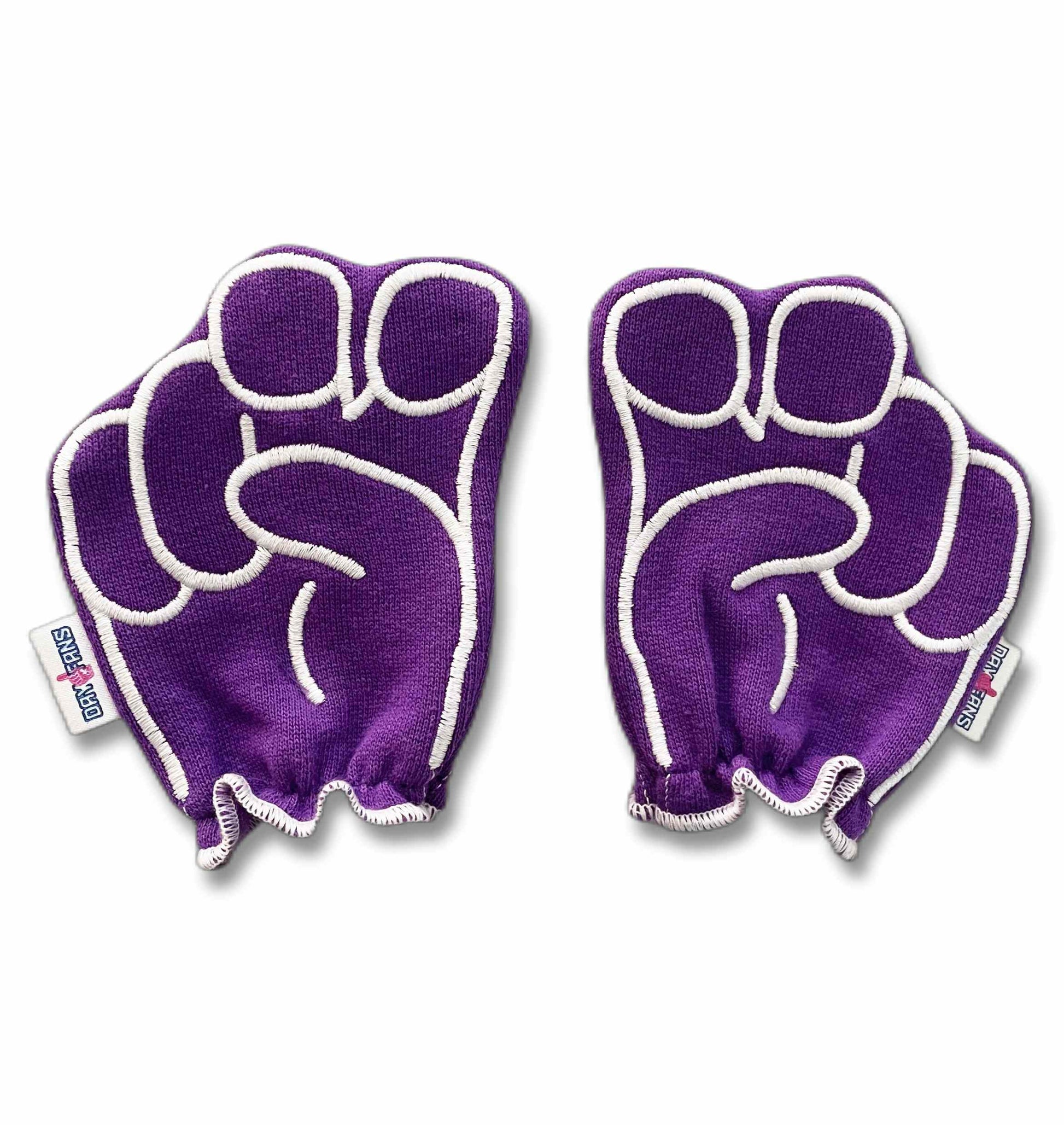 TCU Go Frogs FanMitts Baby Mittens Horned Frog Purple Front Pair