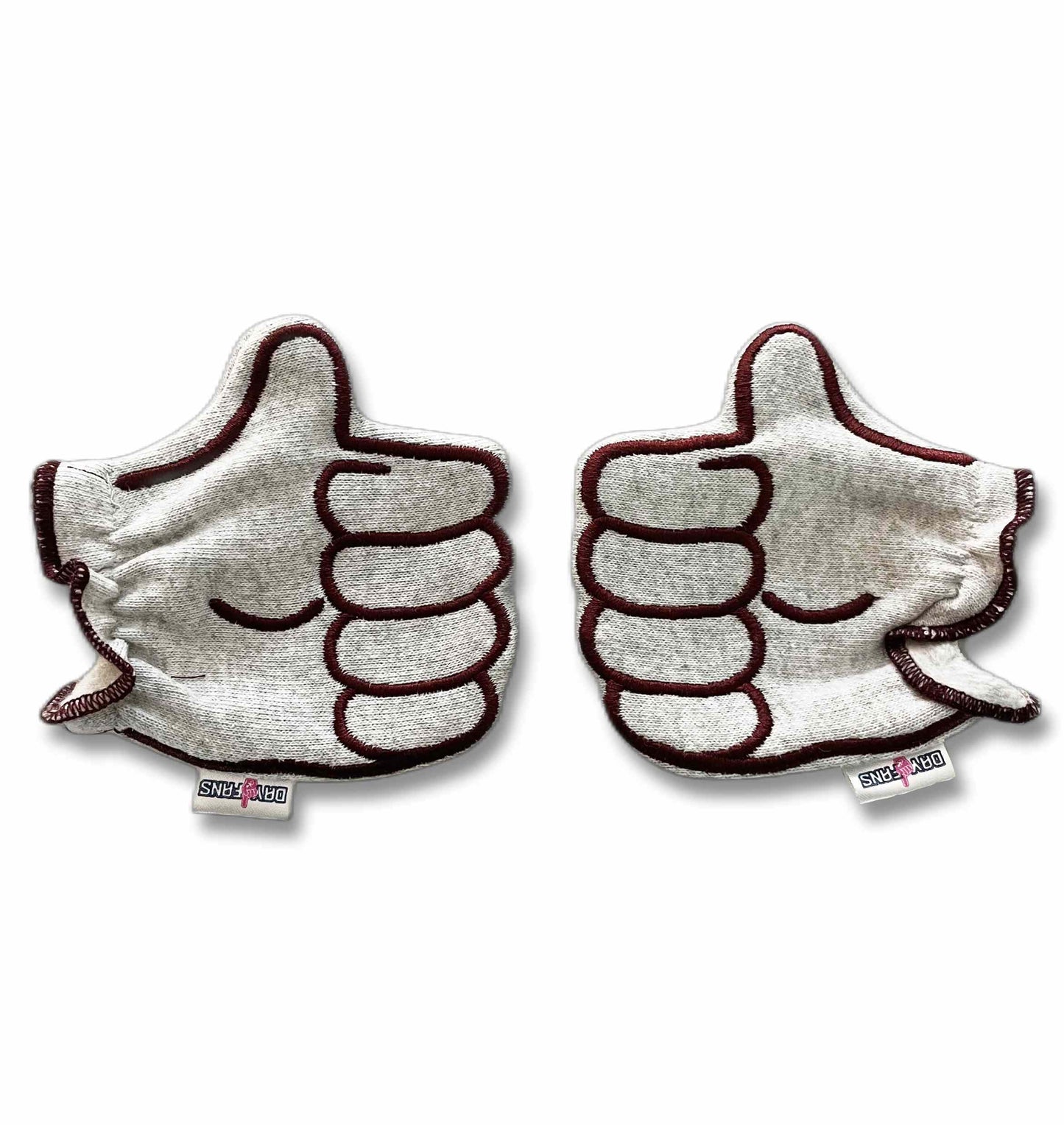 Texas A&M Gig Em FanMitts Baby Mittens Heathered Gray Front Pair