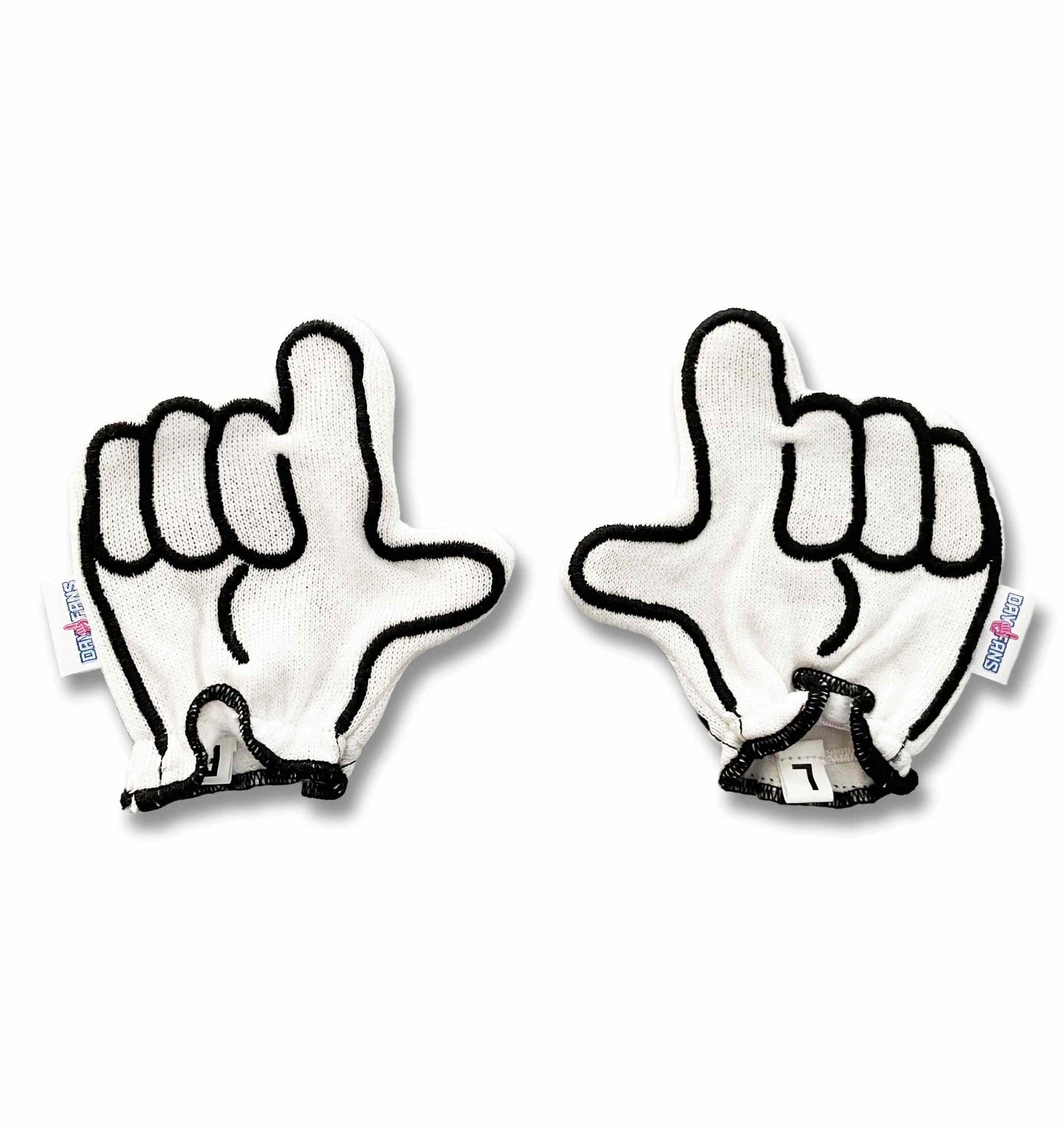 Utah Go Utes FanMitts Baby Mittens White Front Pair