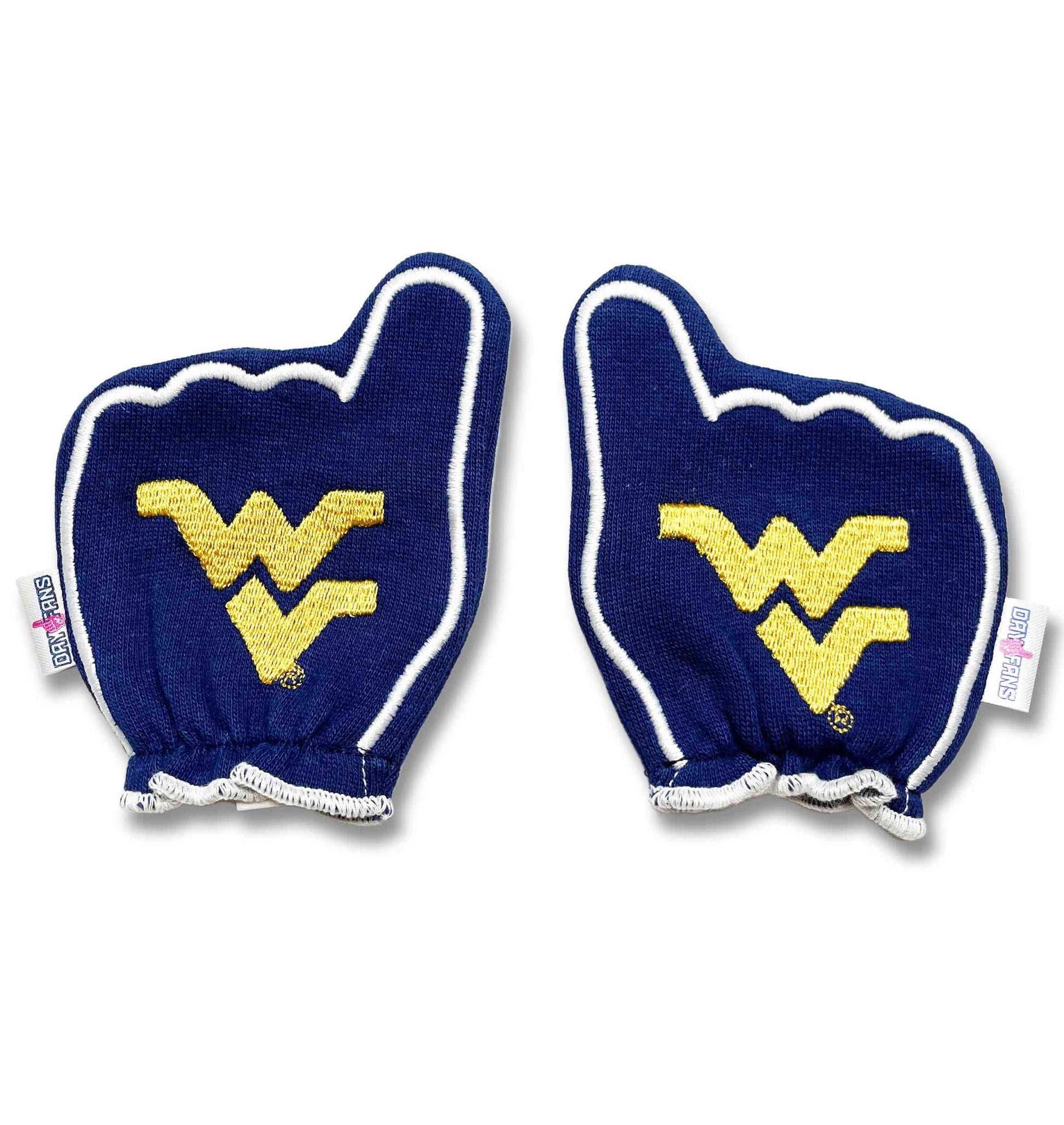 West Virginia Let's go Mountaineers Blue Back Pair