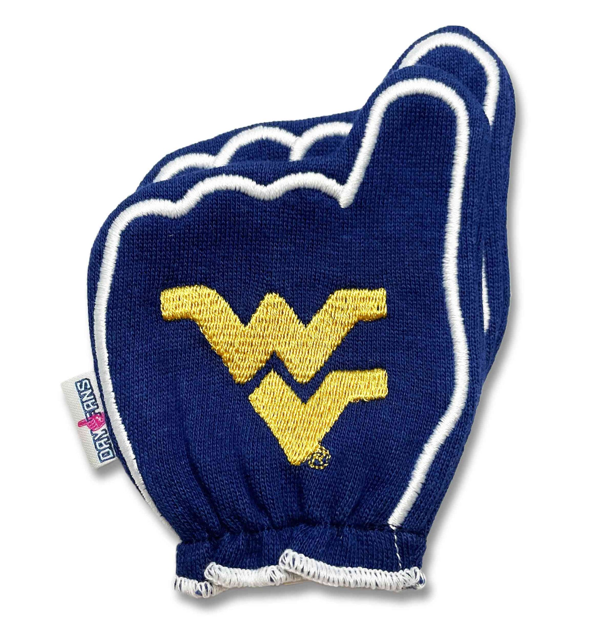 West Virginia Let's go Mountaineers Blue Back Pair Stacked