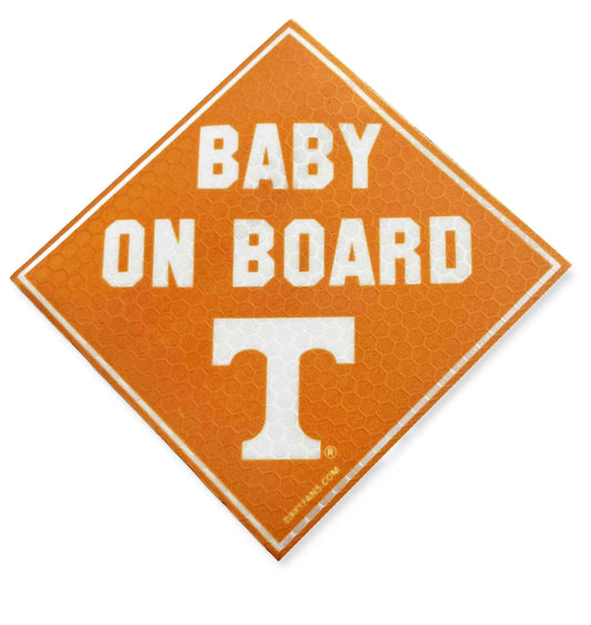 Tennessee Volunteers "BABY ON BOARD" Car Magnet