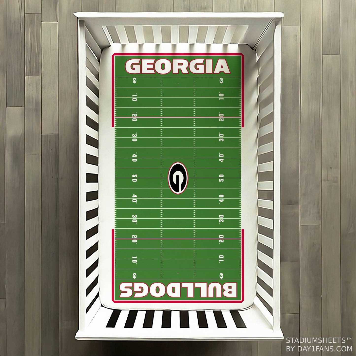 Georgia Bulldogs StadiumSheets™ Crib Sheets