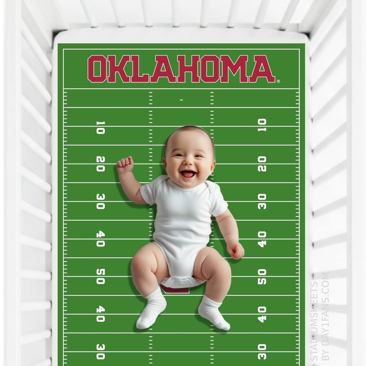 Oklahoma Sooners StadiumSheets™ Crib Sheets