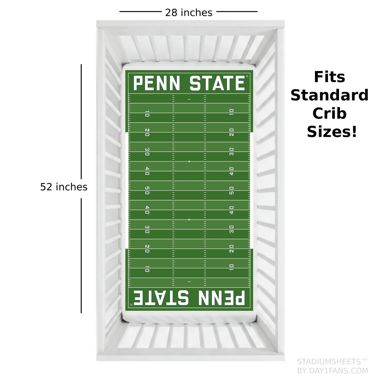 Penn State Nittany Lions StadiumSheets™ Crib Sheets