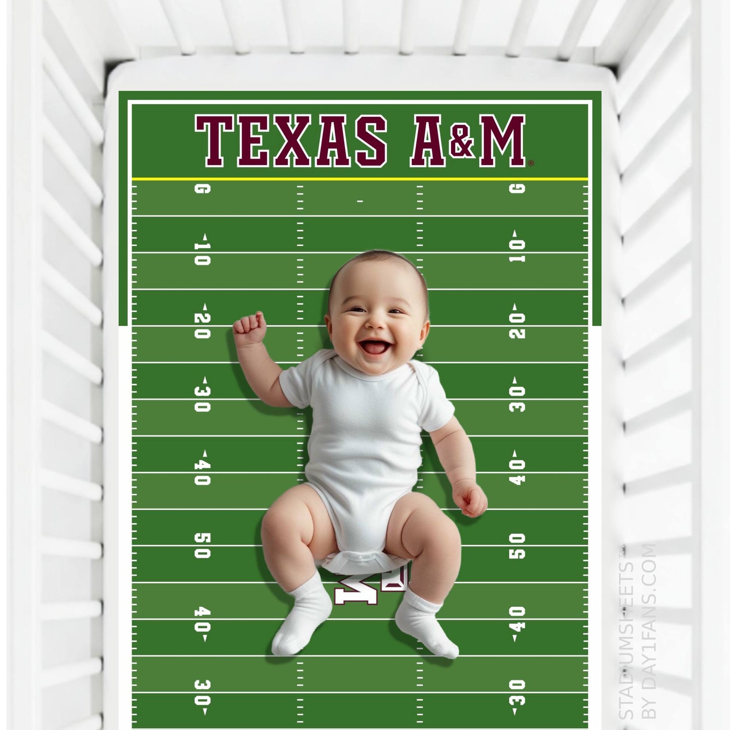Texas A&M Aggies StadiumSheets™ Crib Sheets