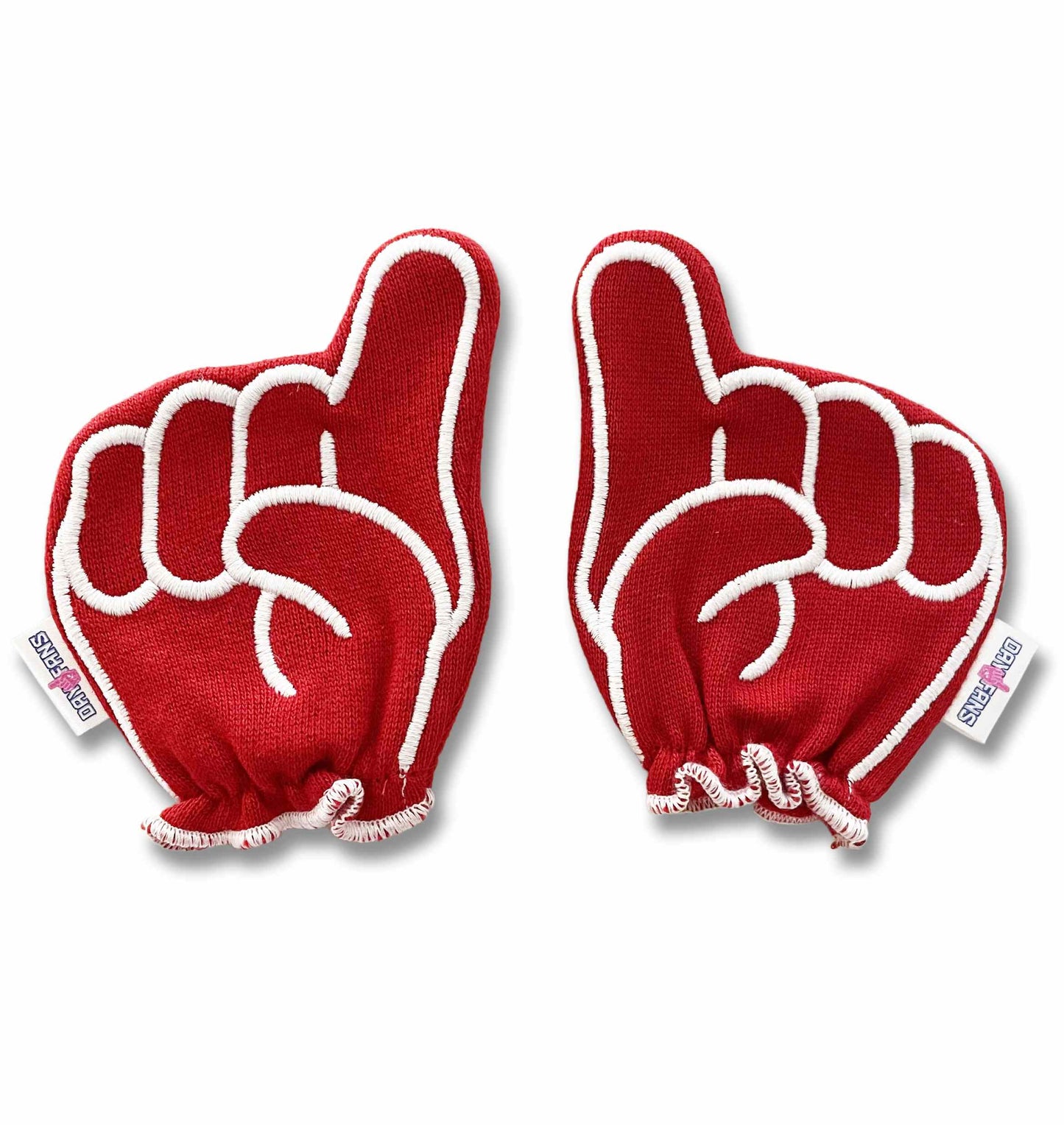 Alabama Roll Tide FanMitts Baby Mittens Crimson Front Pair