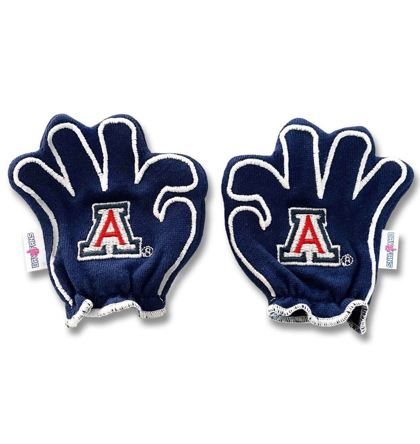 Arizona Bear Down FanMitts Baby Mittens Blue Back Pair