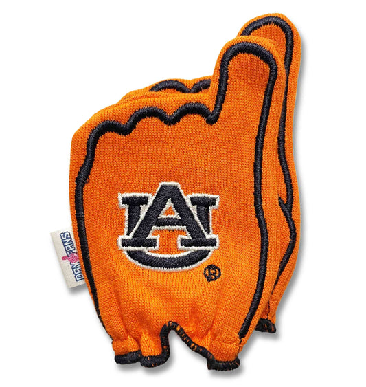 Auburn War Eagle FanMitts Baby Mittens Orange Back Pair Stacked