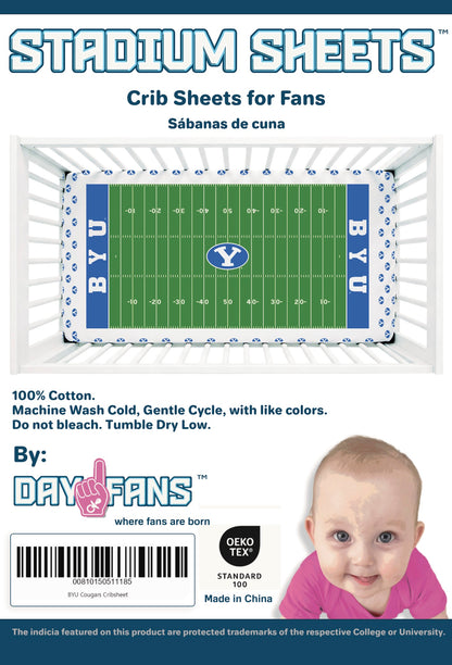 BYU Cougars StadiumSheets™ Crib Sheets
