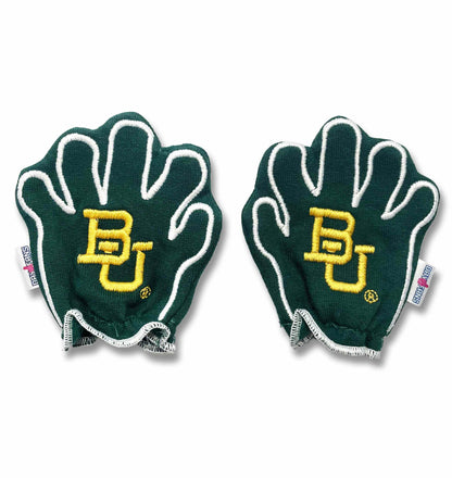Baylor Sic Em FanMitts Baby Mittens Baylor Green Back Pair