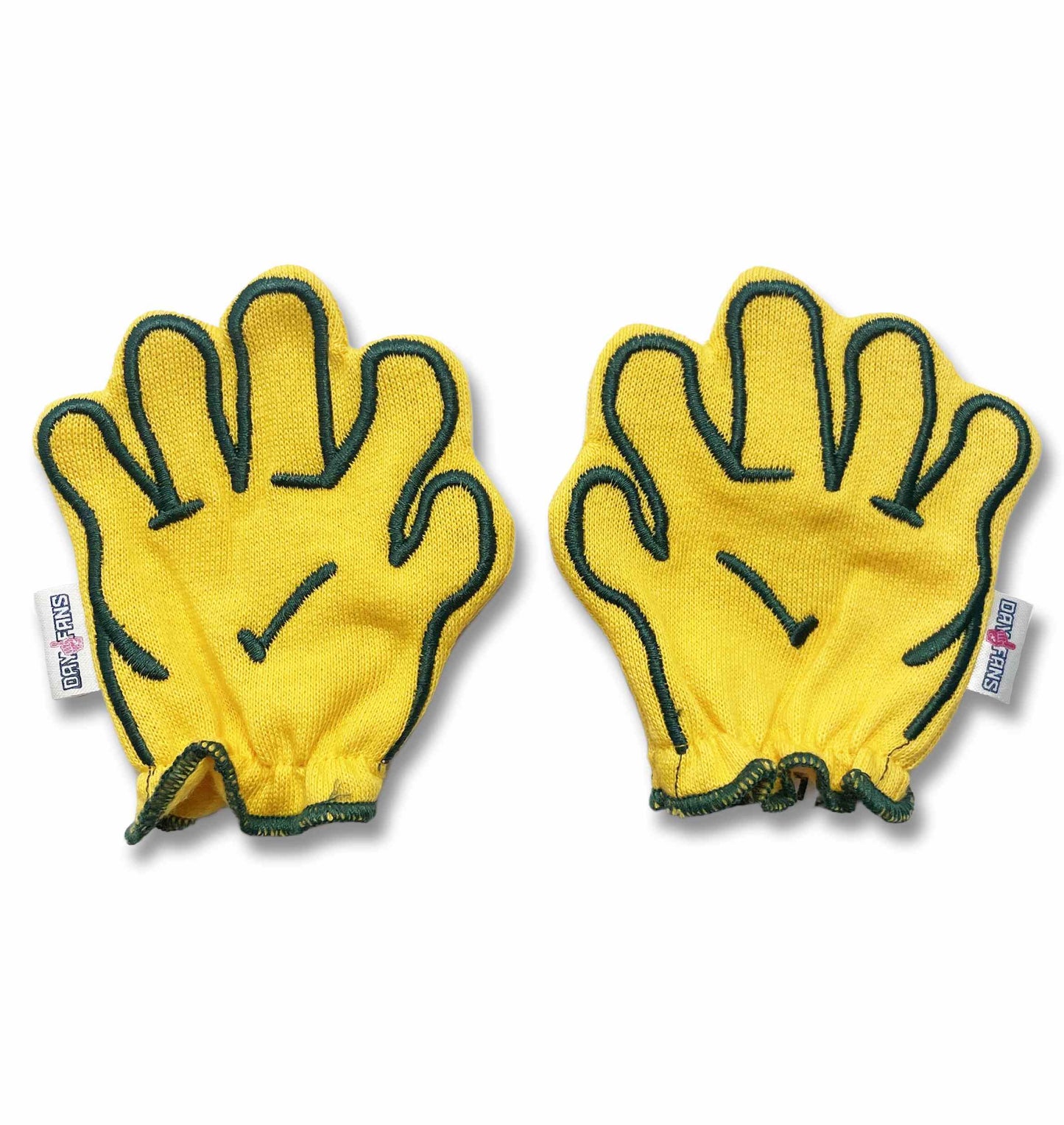 Baylor Sic Em FanMitts Baby Mittens University Yellow Front Pair