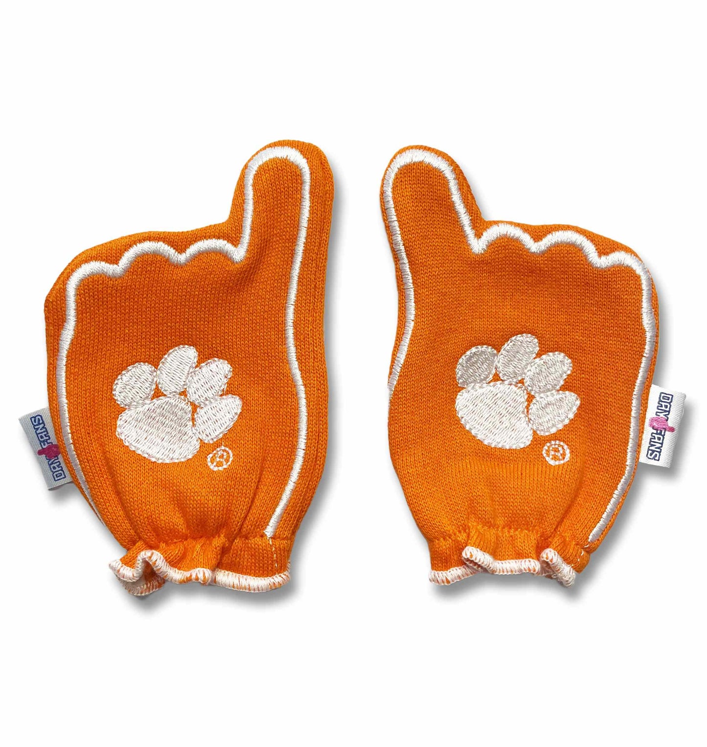 Clemson Go Tigers FanMitts Baby Mittens Orange Back Pair