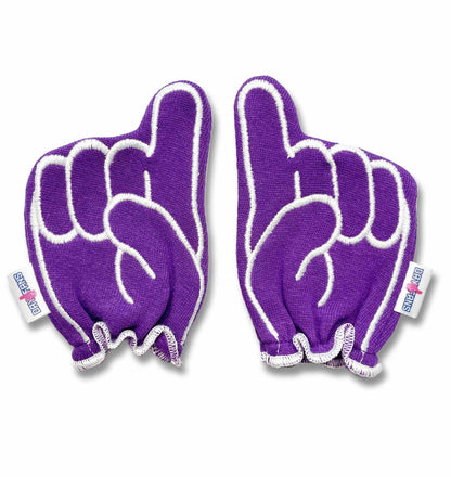 Clemson Go Tigers FanMitts Baby Mittens Purple Front Pair