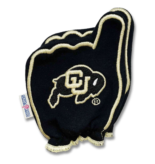 Colorado Go Buffs FanMitts Baby Mittens Black Back Pair Stacked