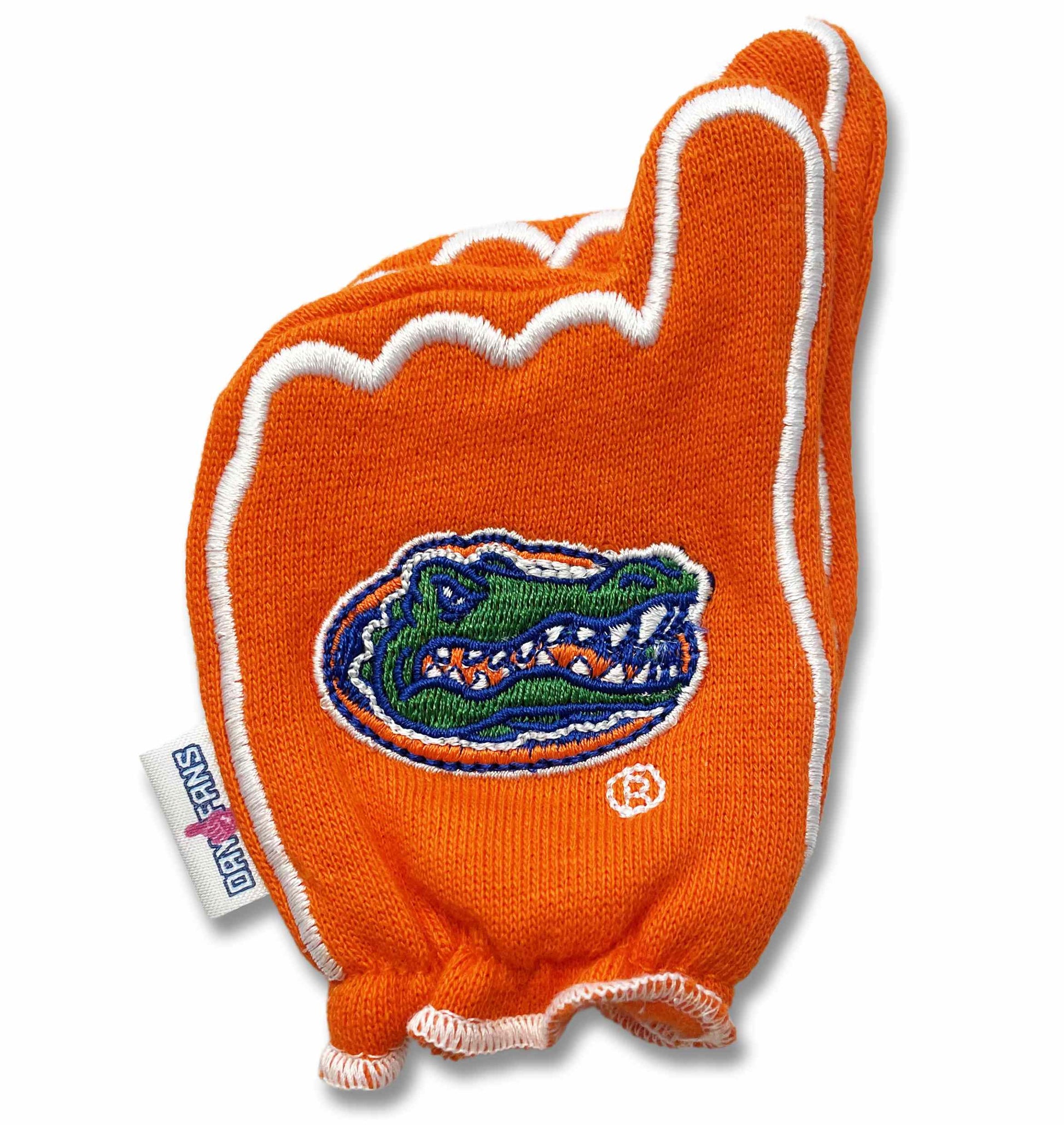 Florida Go Gators FanMitts Baby Mittens Orange Back Pair Stacked
