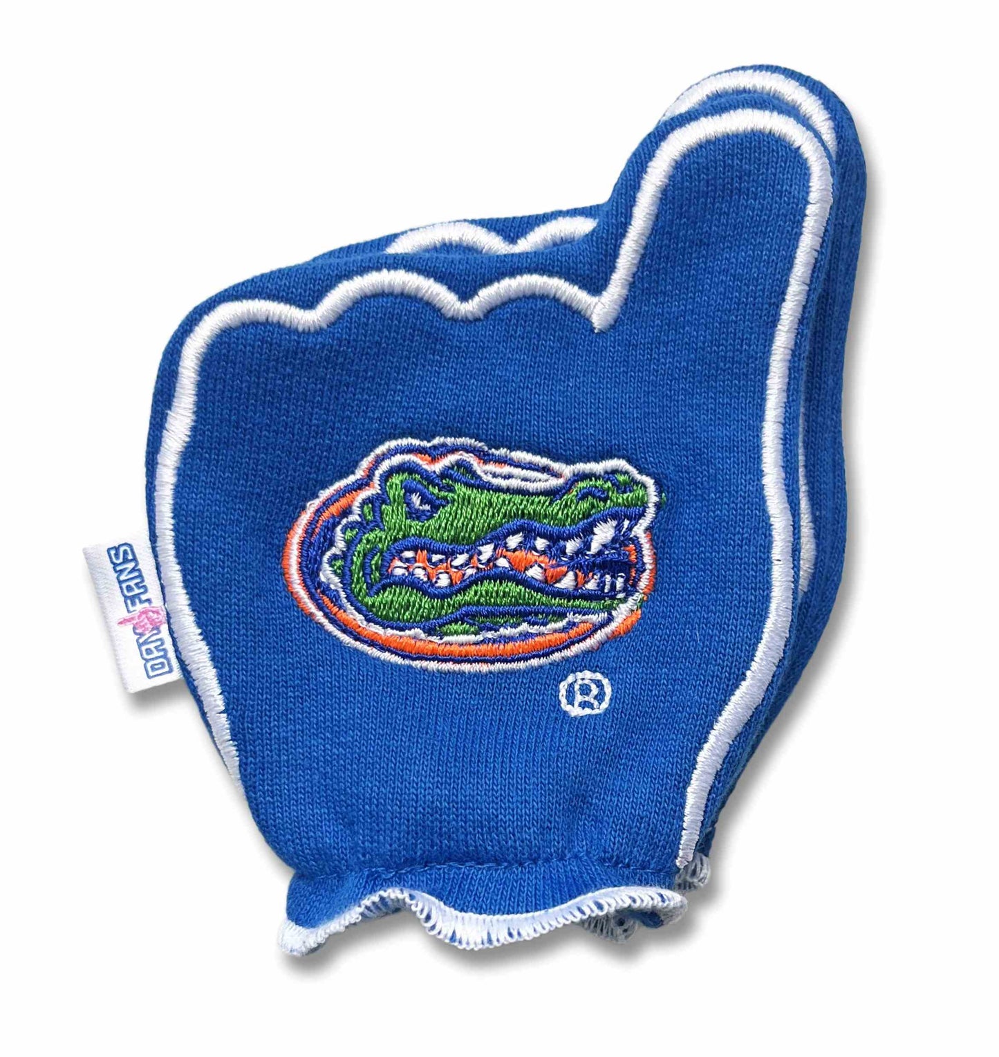 Florida Go Gators FanMitts Baby Mittens Blue Back Pair Stacked
