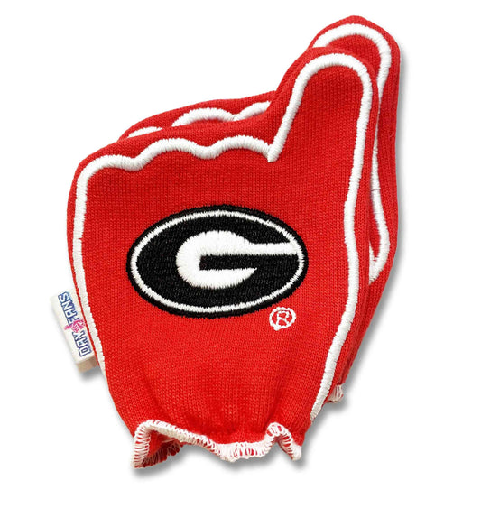 Georgia Go Dawgs FanMitts Baby Mittens Red Back Pair Stacked