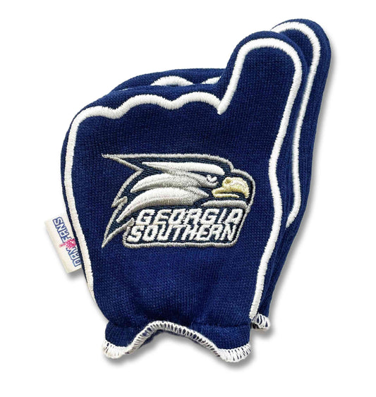 Georgia Southern GATA FanMitts Baby Mittens Blue Back Pair Stacked