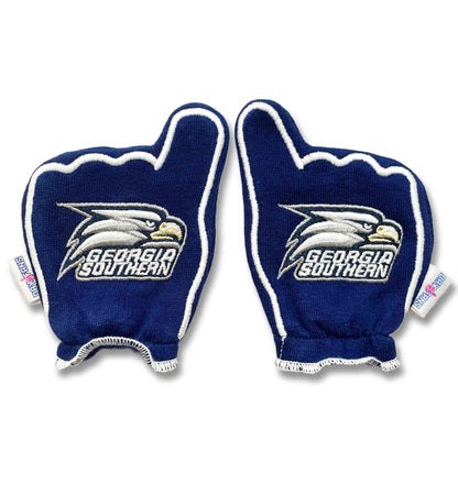 Georgia Southern GATA FanMitts Baby Mittens Blue Back Pair