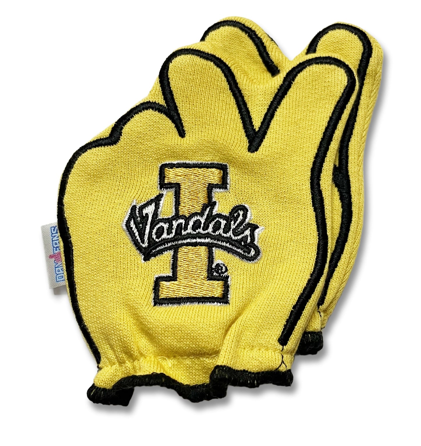Idaho Vs Up FanMitts Baby Mittens Gold Back Pair Stacked