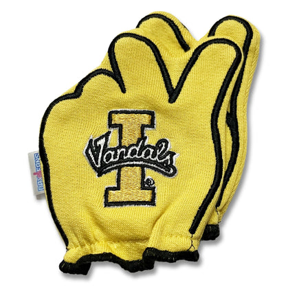 Idaho Vs Up FanMitts Baby Mittens Gold Back Pair Stacked