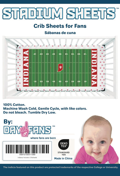 Indiana Hoosiers StadiumSheets™ Crib Sheets
