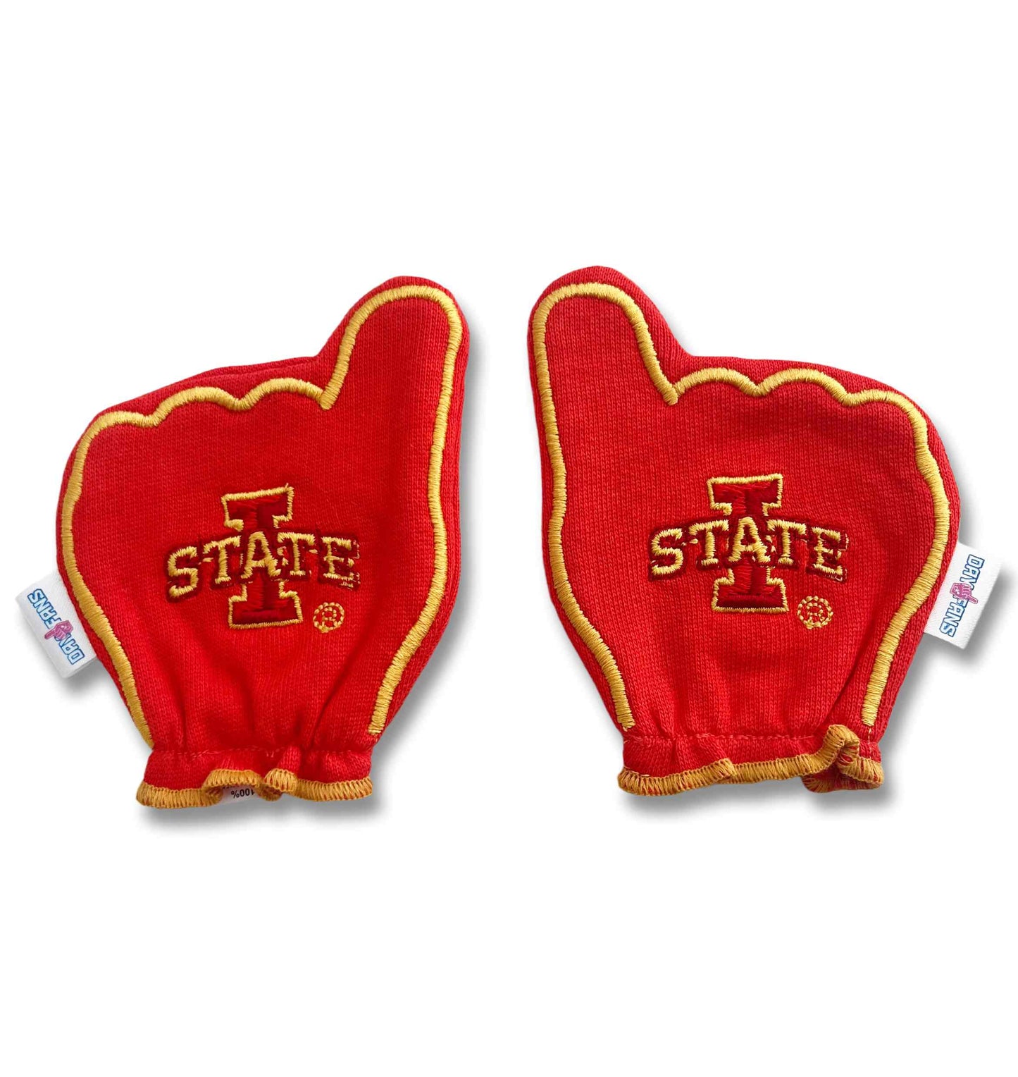 Iowa State Cyclone Power FanMitts Baby Mittens Red Back Pair