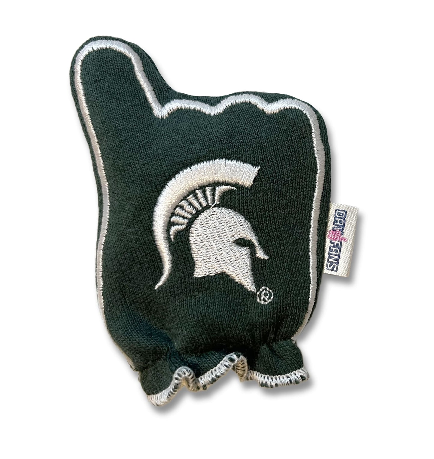 Michigan State Go Green FanMitts Baby Mittens Green Back