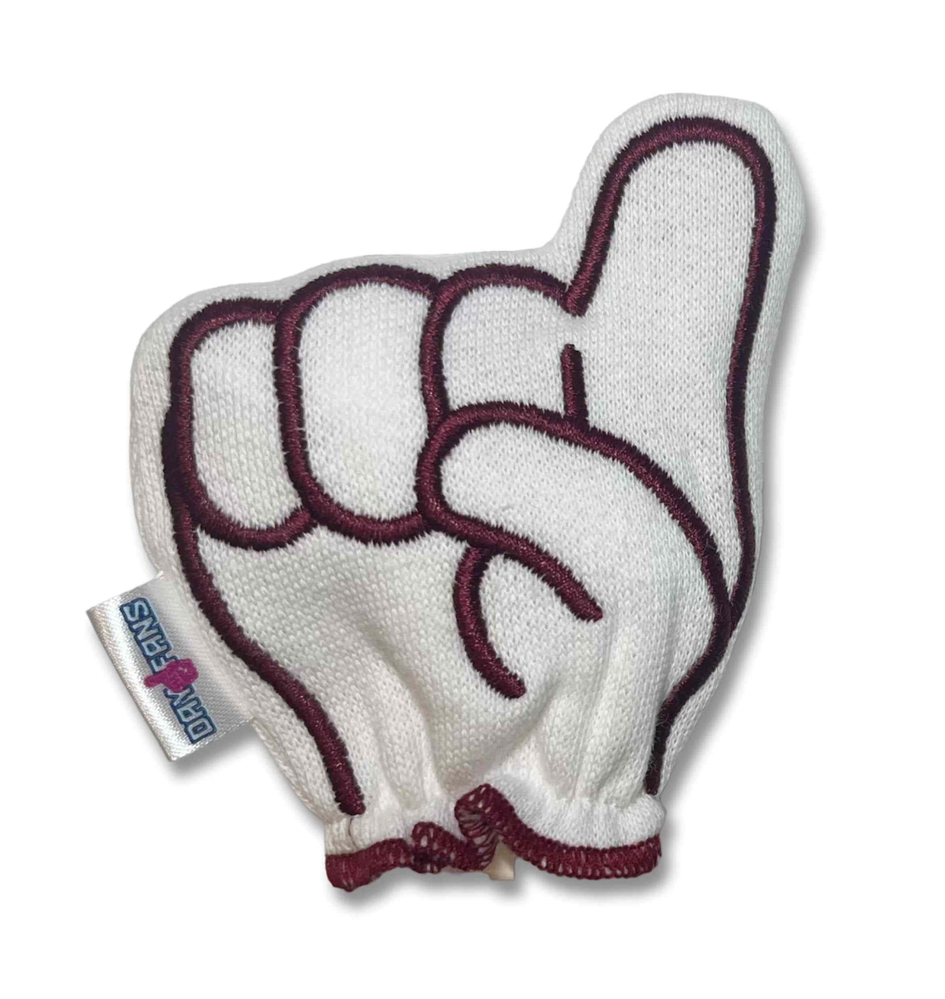 Mississippi State Hail State FanMitts Baby Mittens White Front