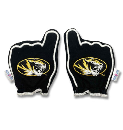 Mizzou M-I-Z FanMitts Baby Mittens Black Back Pair