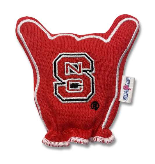 NC State Go Pack FanMitts Baby Mittens Red Back