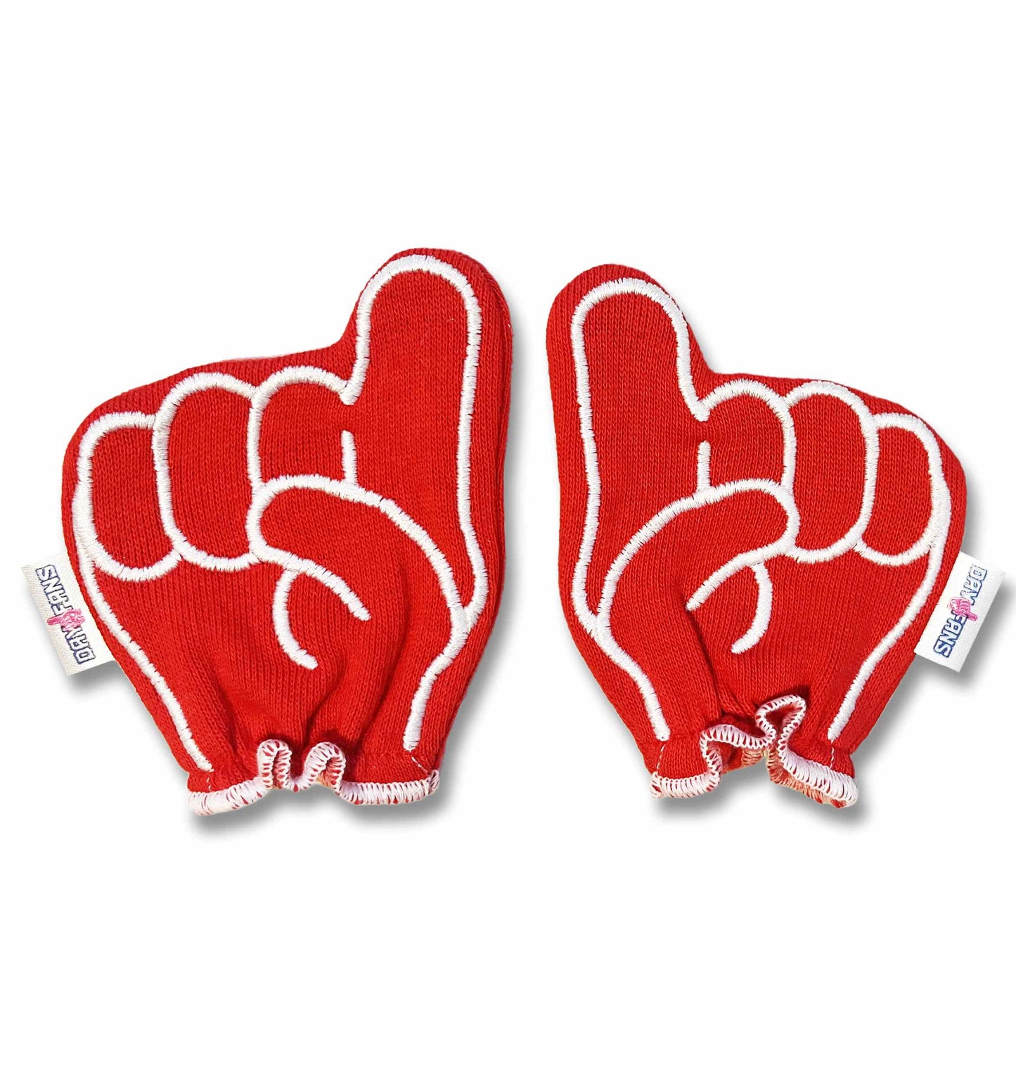 Nebraska Go Big Red FanMitts Baby Mittens Red Front Pair