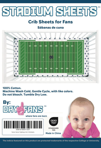 Notre Dame Fighting Irish StadiumSheets™ Crib Sheets
