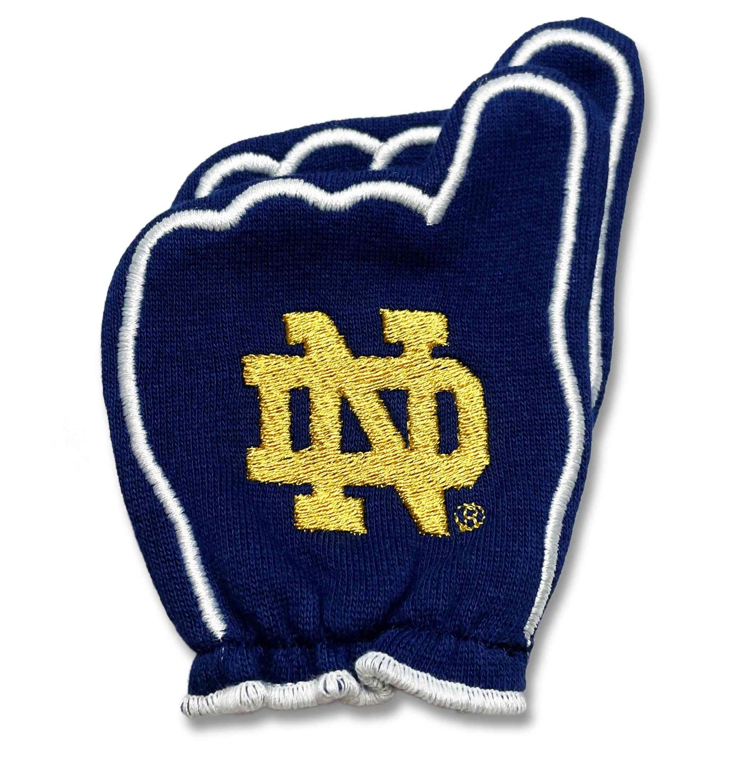 Notre Dame Go Irish FanMitts Baby Mittens Blue Back Pair Stacked