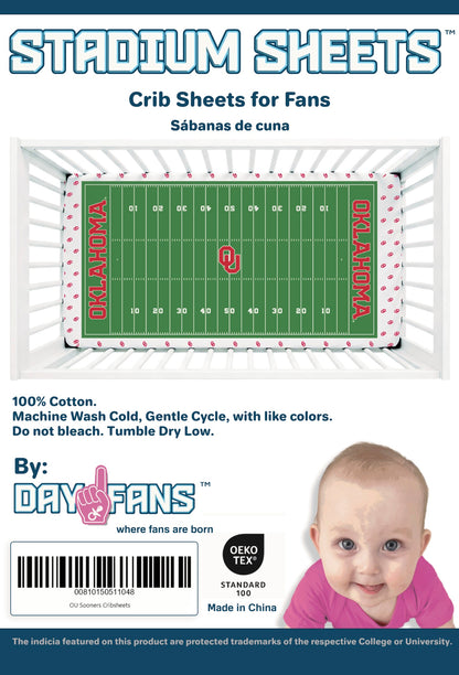Oklahoma Sooners StadiumSheets™ Crib Sheets