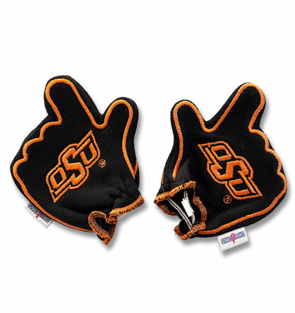 Oklahoma State Go Pokes FanMitts Baby Mittens Black Back Pair 
