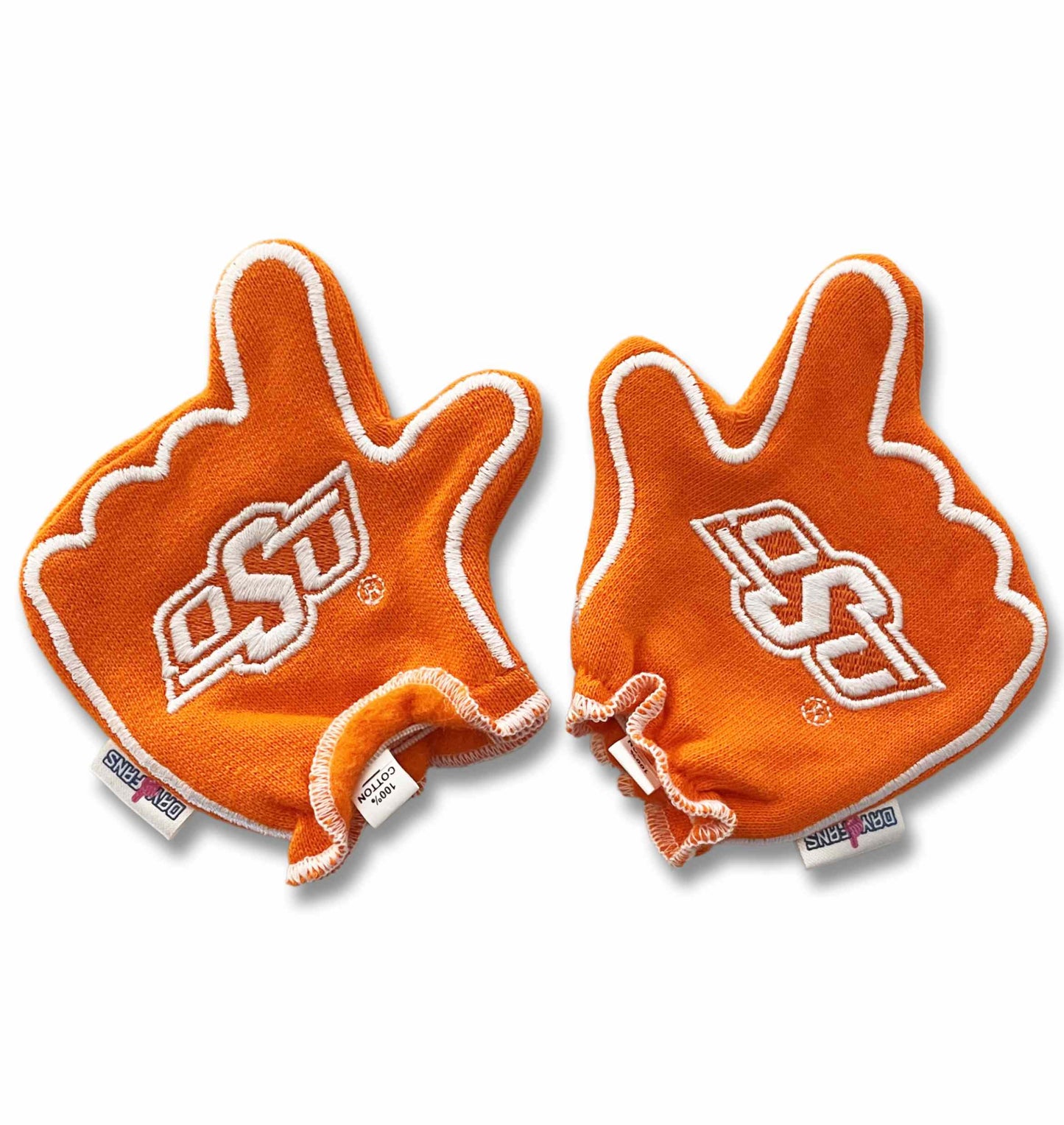 Oklahoma State Go Pokes FanMitts Baby Mittens Orange Back Pair