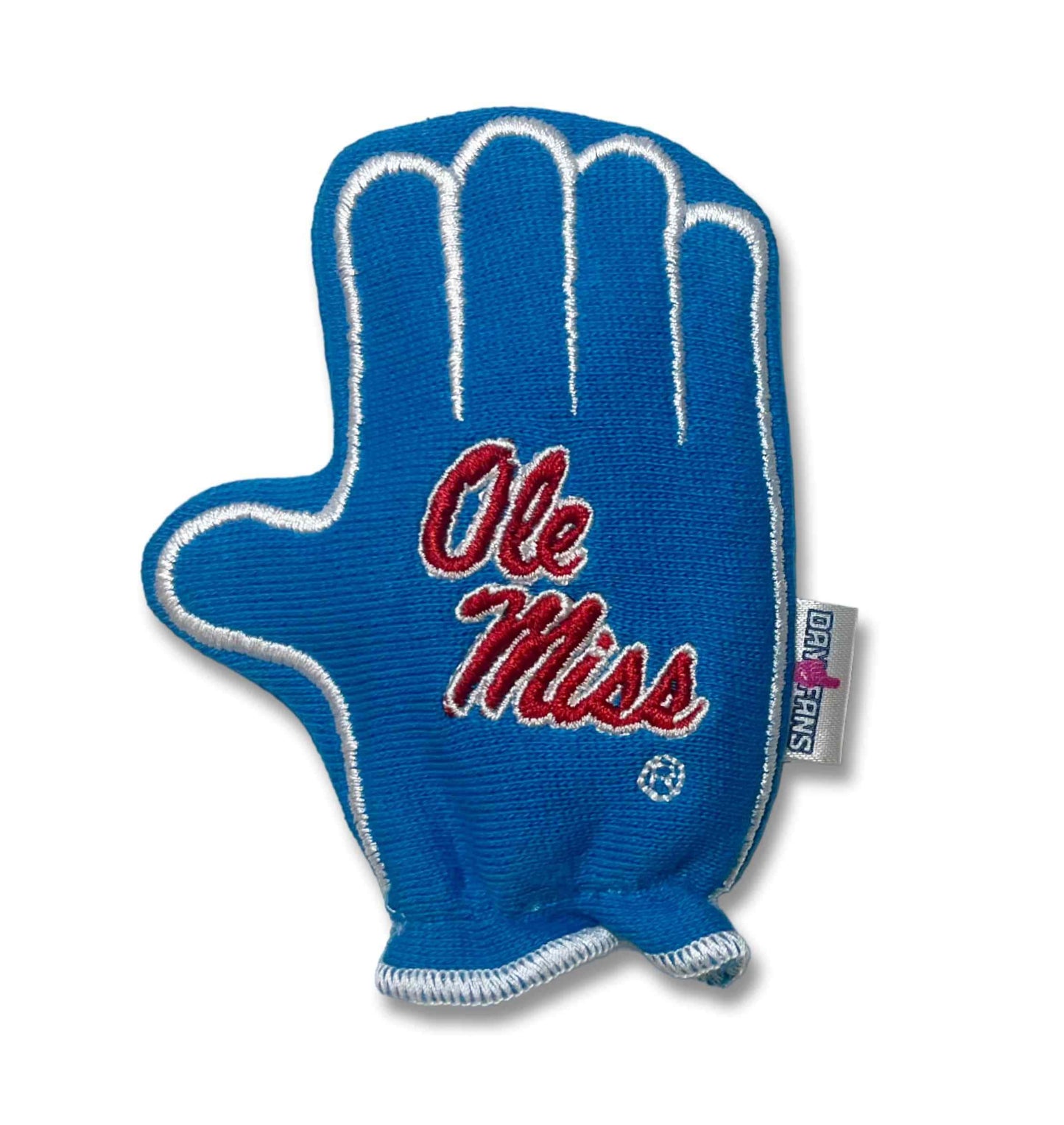 Ole Miss Fins Up FanMitts Baby Mittens Blue Back