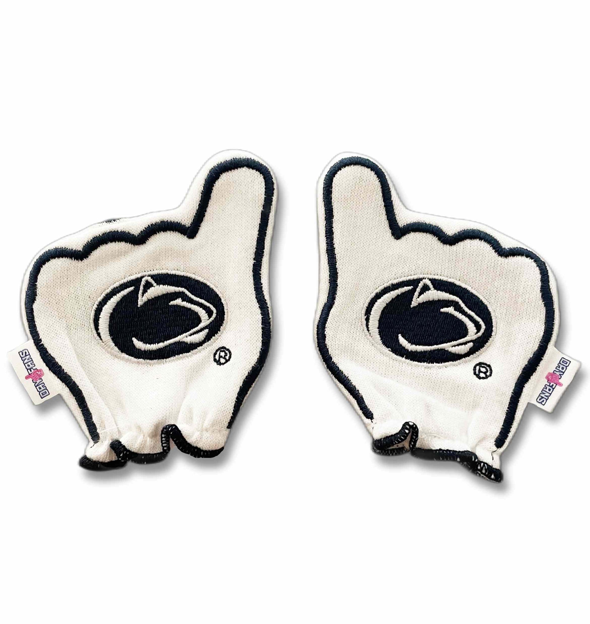 Penn State We Are FanMitts Baby Mittens White Back Pair