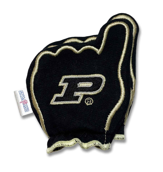 Purdue Boiler Up Baby Mittens Black Back Pair Stacked